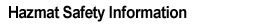 hazmat safety information